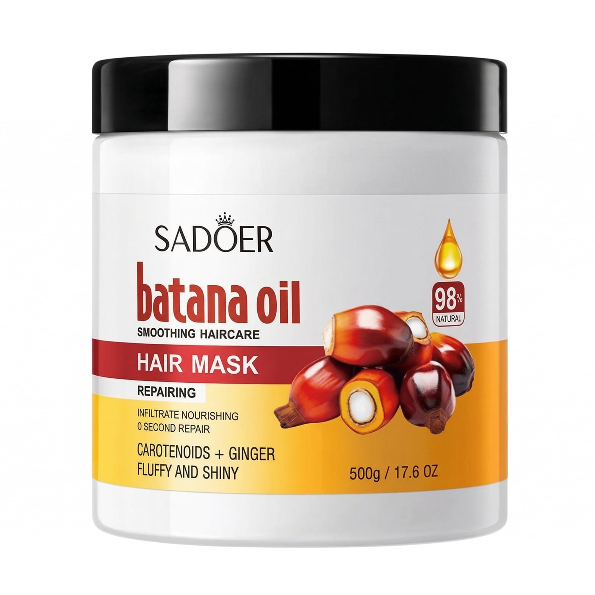 Маска для волосся Sadoer Batana Oil Smoothing Hair Care Hair Mask, 500 г
